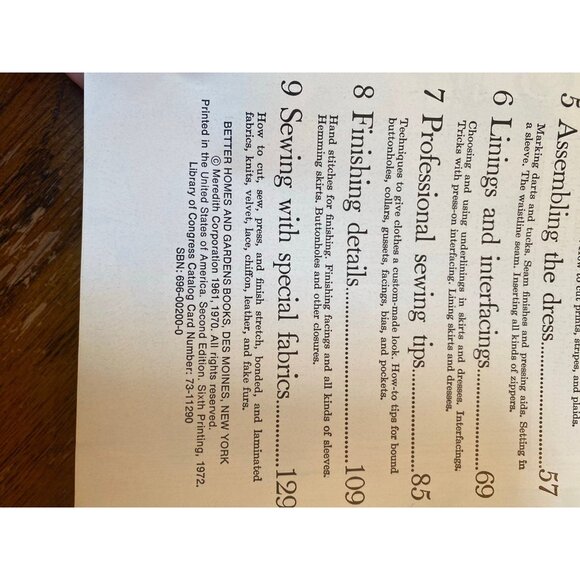 Better Homes and Gardens Sewing Book 1970 - Picture 8 of 11